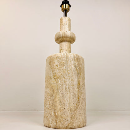 Bottleneck Table Lamp - Travertine