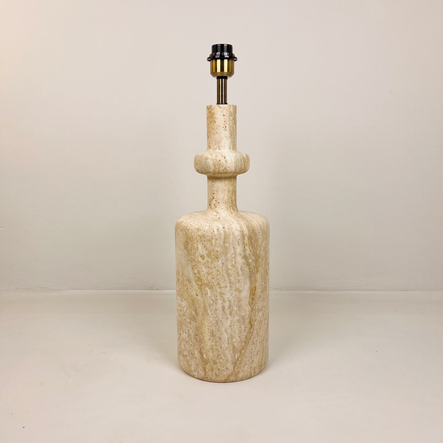Bottleneck Table Lamp - Travertine