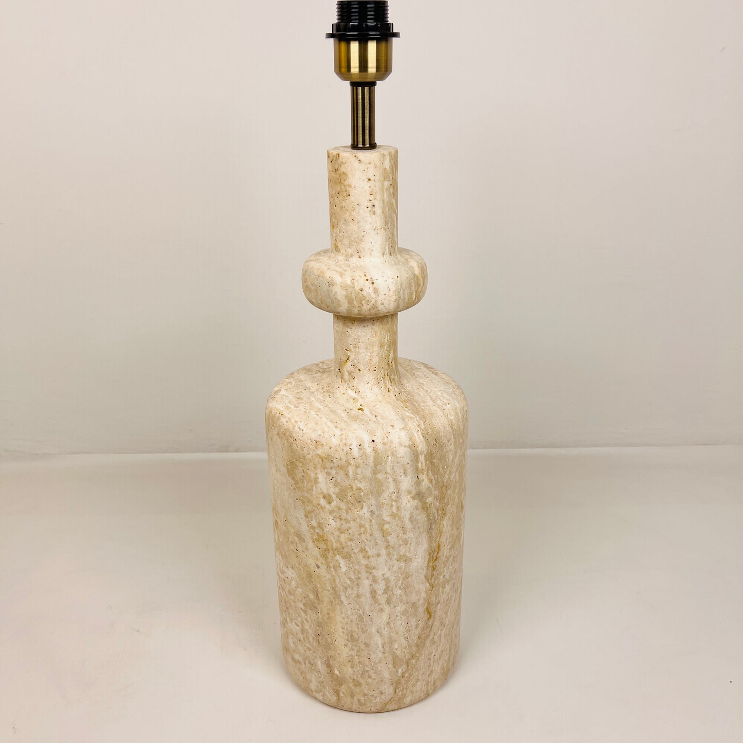 Bottleneck Table Lamp - Travertine
