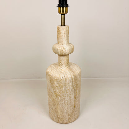 Bottleneck Table Lamp - Travertine