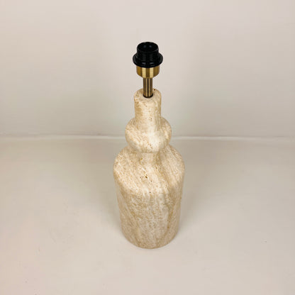 Bottleneck Table Lamp - Travertine