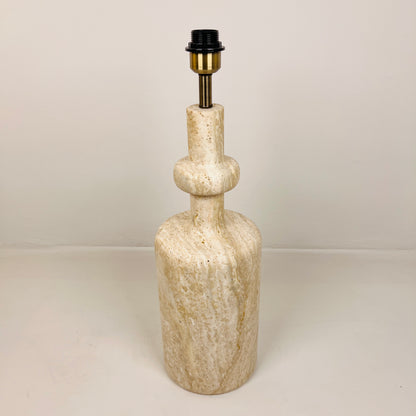 Bottleneck Table Lamp - Travertine