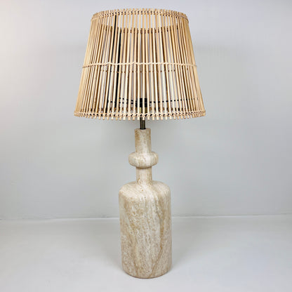 Bottleneck Table Lamp - Travertine