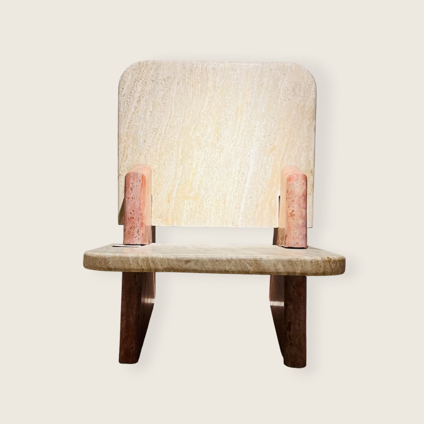 Throne Chair - Travertine