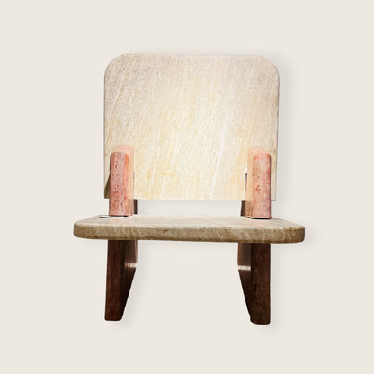 Throne Chair - Travertine