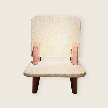 Throne Chair - Travertine