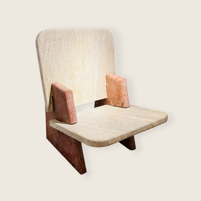 Throne Chair - Travertine