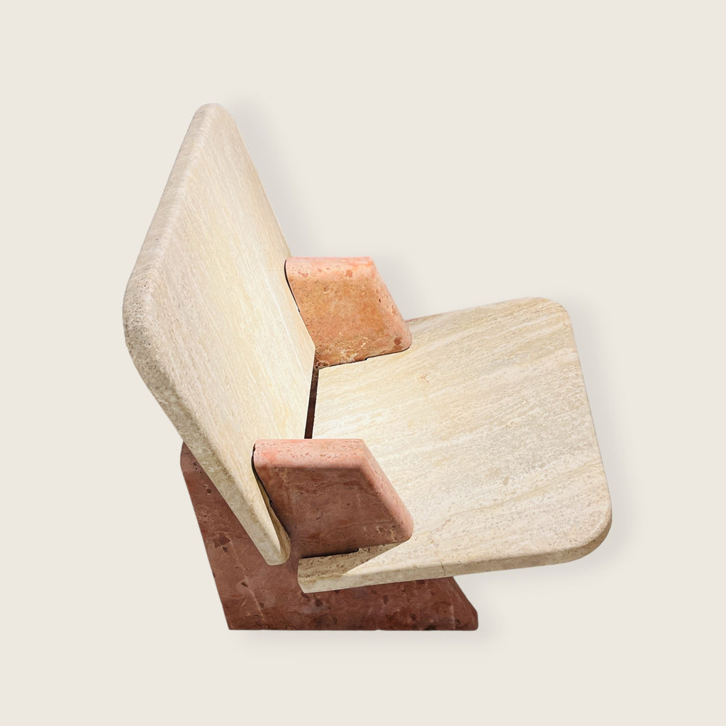 Travertine Throne Chair