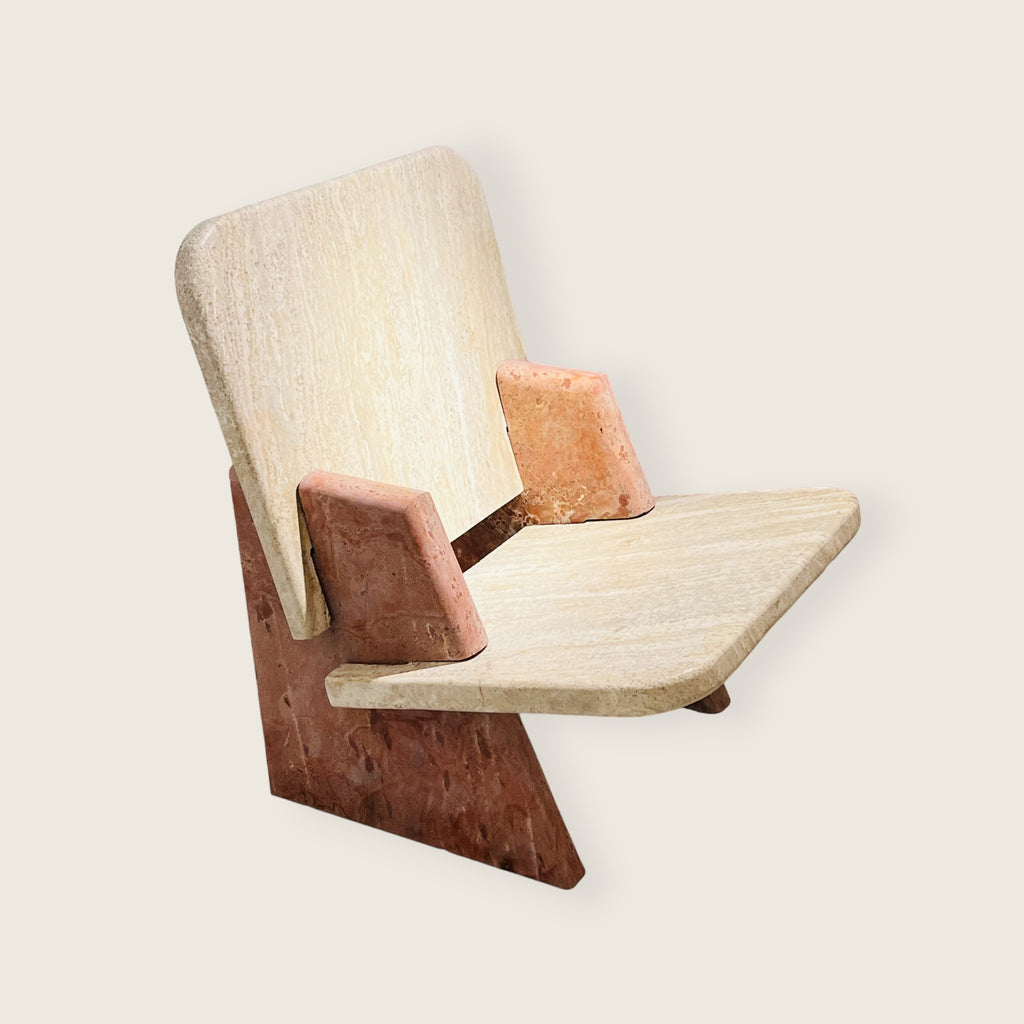 Travertine Throne Chair