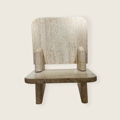 Throne Chair - Travertine