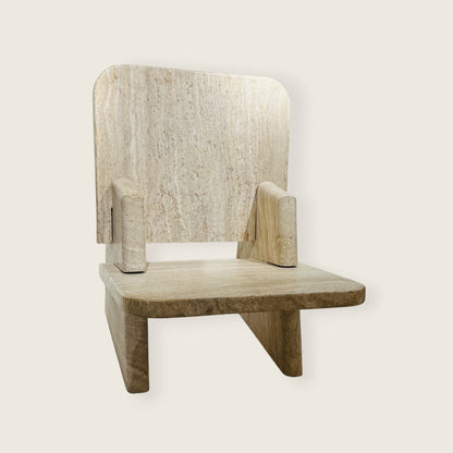 Throne Chair - Travertine