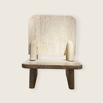 Throne Chair - Travertine
