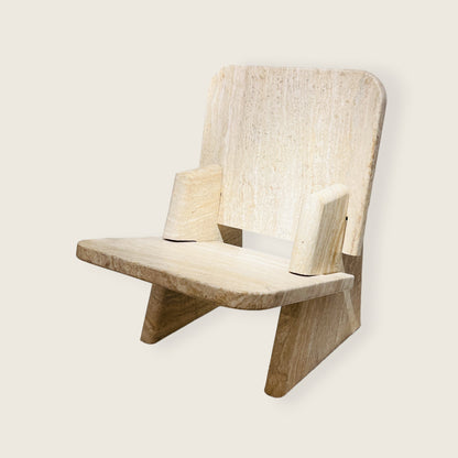 Throne Chair - Travertine