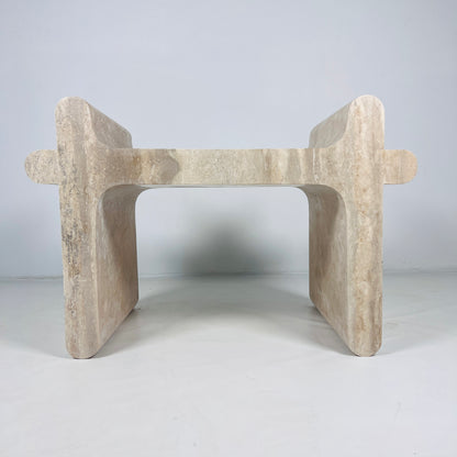 Sable Sculpt Bench - Travertine