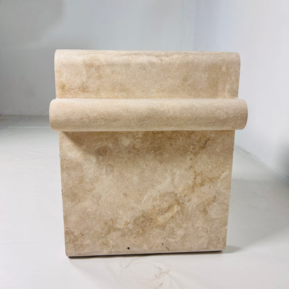 Sable Sculpt Bench - Travertine