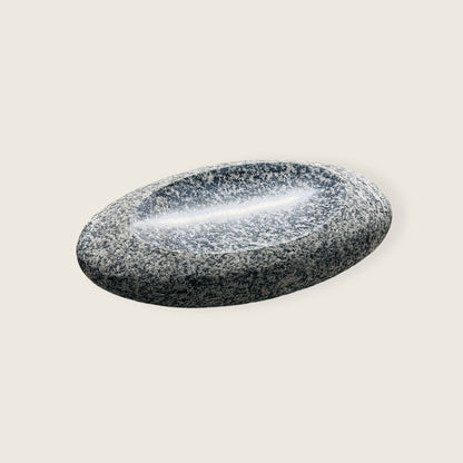 Black Dotted Soap Dish - Riverstone