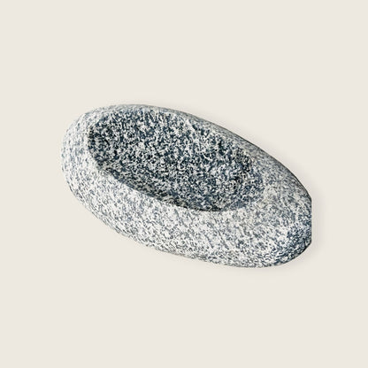 Black Dotted Soap Dish - Riverstone