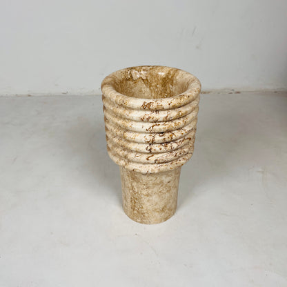 Echo Vase - Travertine