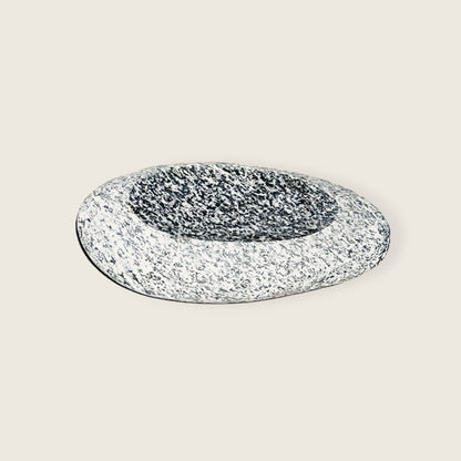 Black Dotted Soap Dish - Riverstone