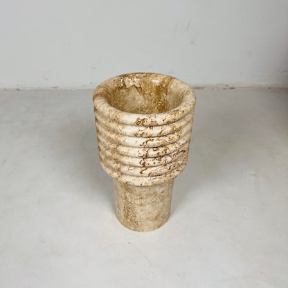 Echo Vase - Travertine