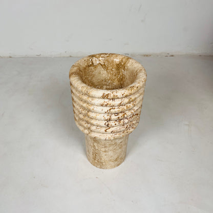 Echo Vase - Travertine