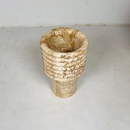 Echo Vase - Travertine