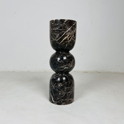 Orb-Linked Candle Stand - Black