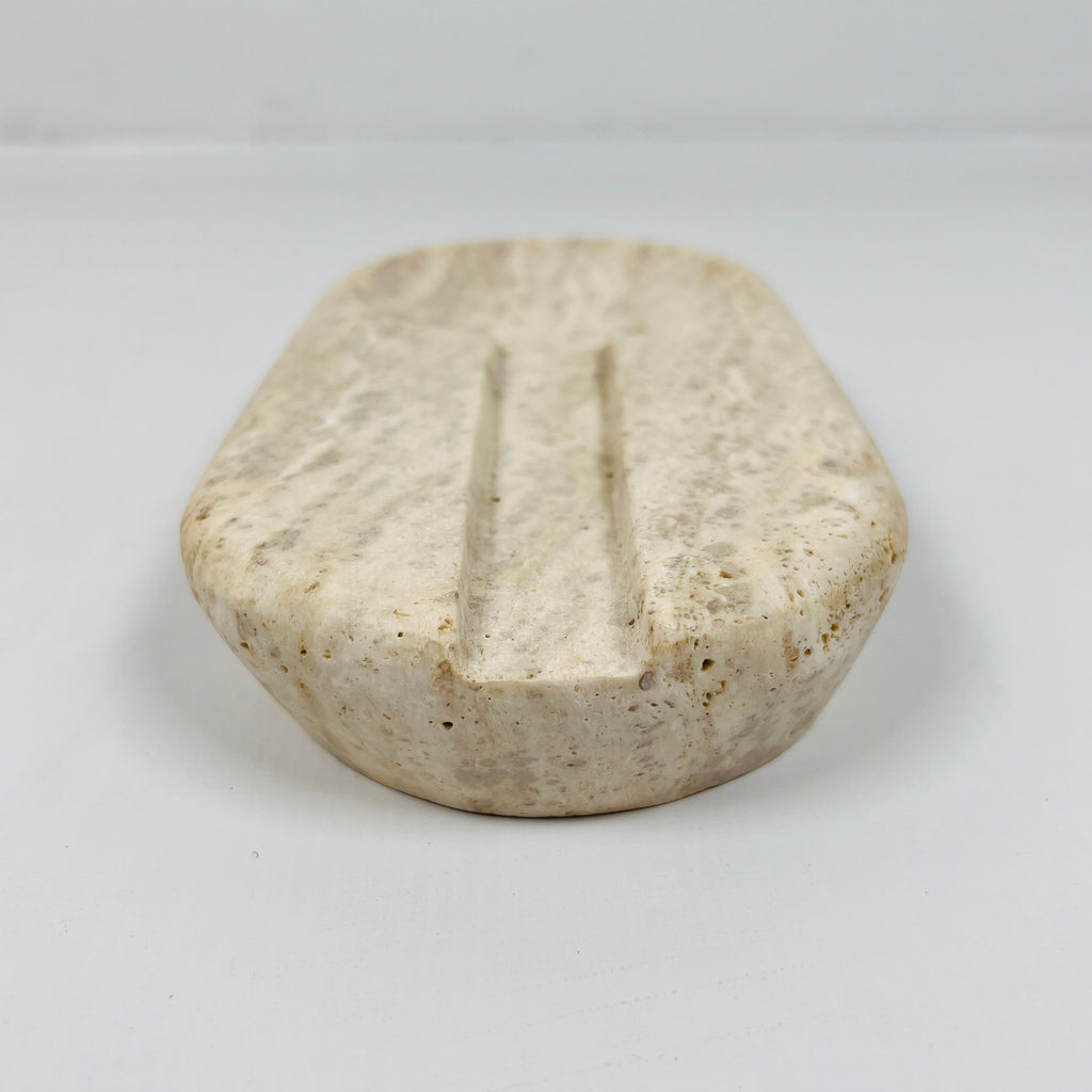 Light Grazed Travertine Ash Tray