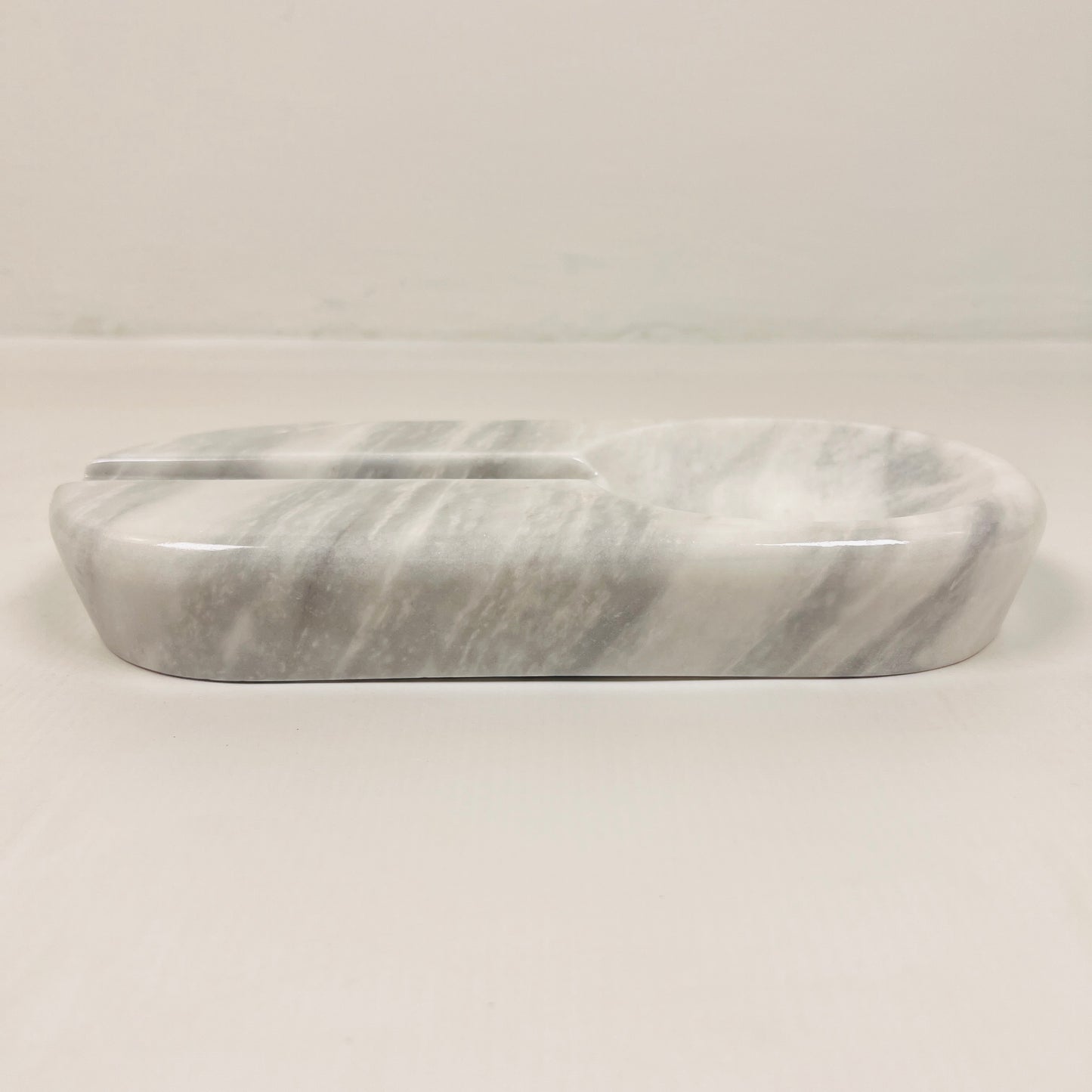 Oval Marble Ash Tray - Gray