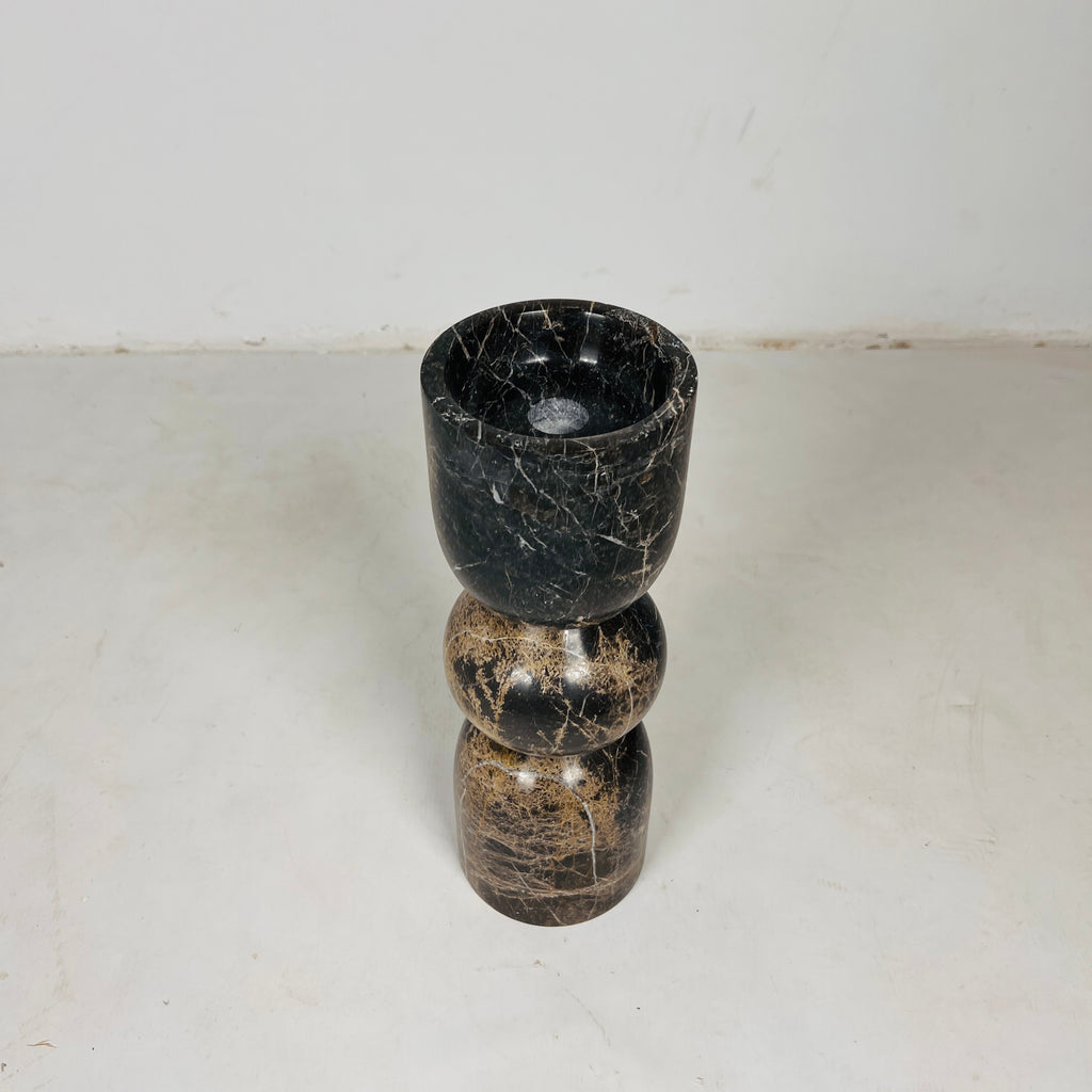Obsidian Cup Candle Stand