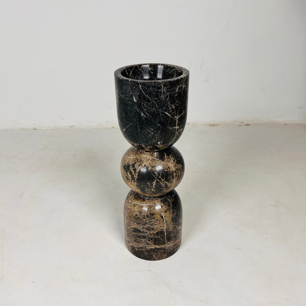 Obsidian Cup Candle Stand