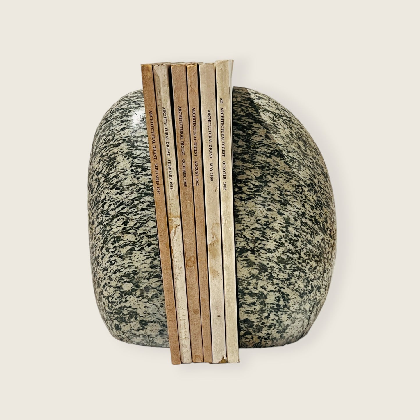 Streaked Riverstone Bookend Pair