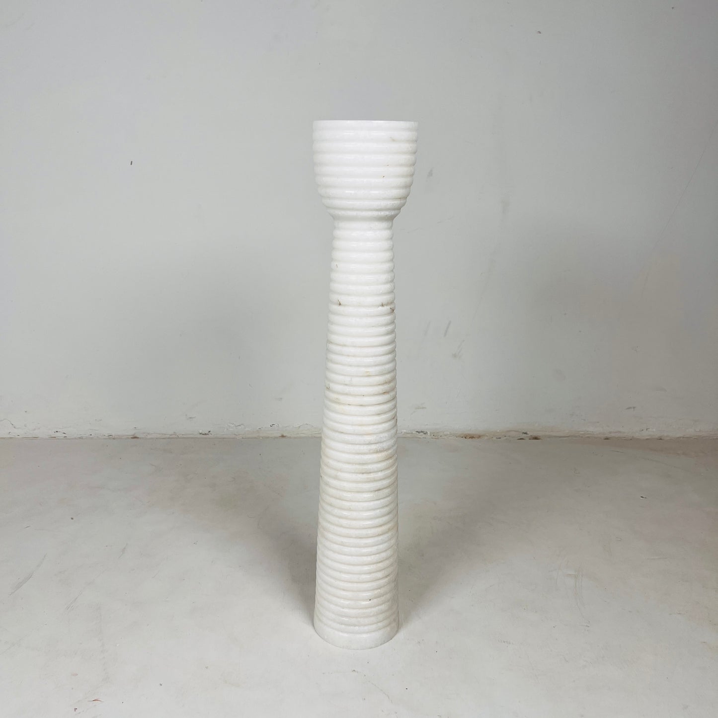 Striated Cup-Top Candle Stand - Large