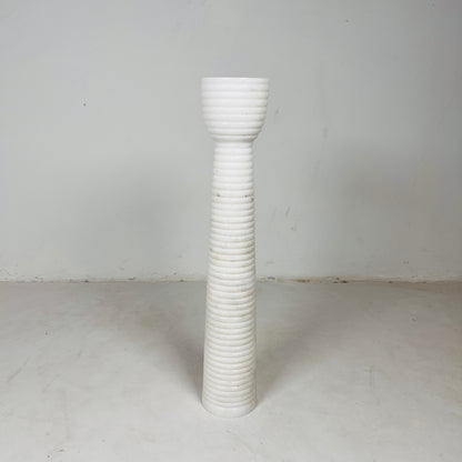 Striated Cup-Top Candle Stand - Large