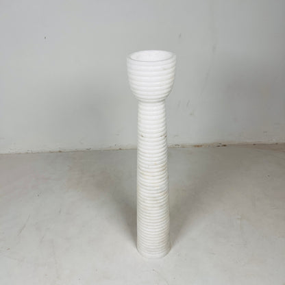 Striated Cup-Top Candle Stand - Large
