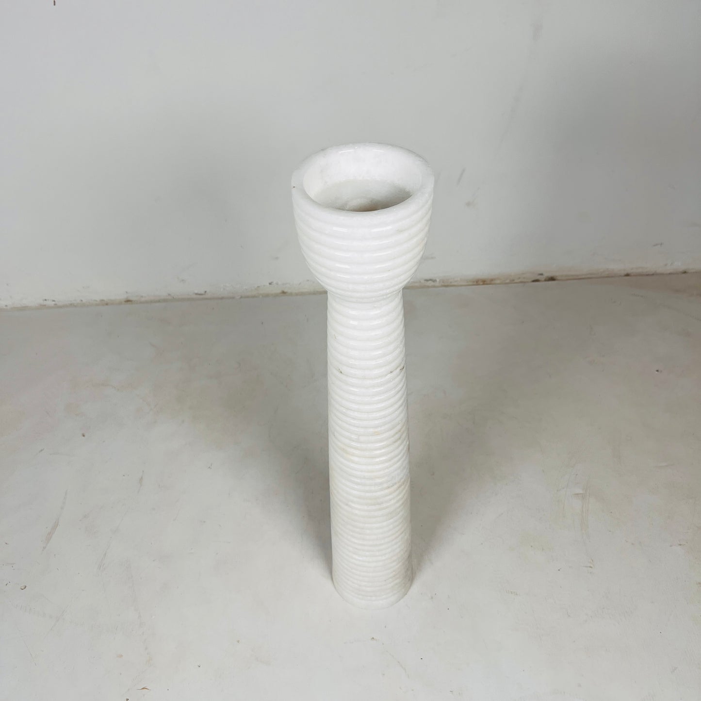 Striated Cup-Top Candle Stand - Large