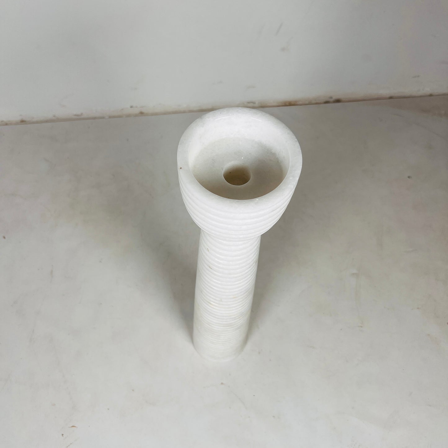 Striated Cup-Top Candle Stand - Large