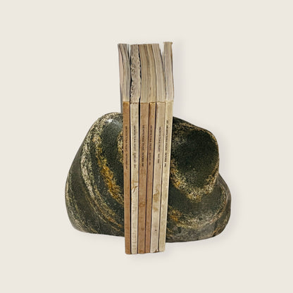 Streaked Riverstone Bookend Pair