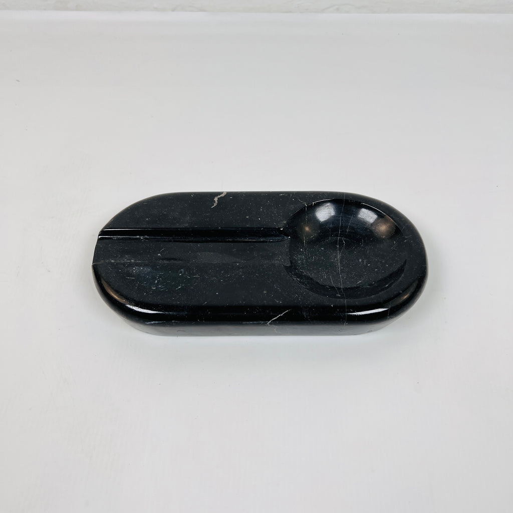 Marble Deep Black Ash Tray