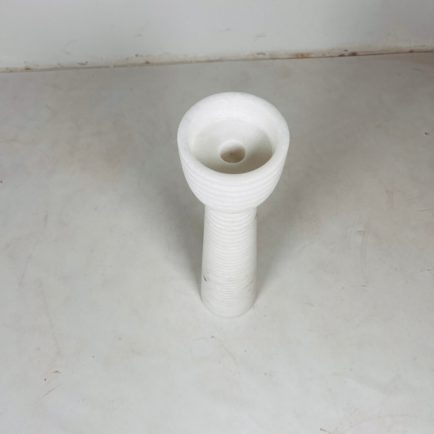 Striated Cup-Top Candle Stand - Medium