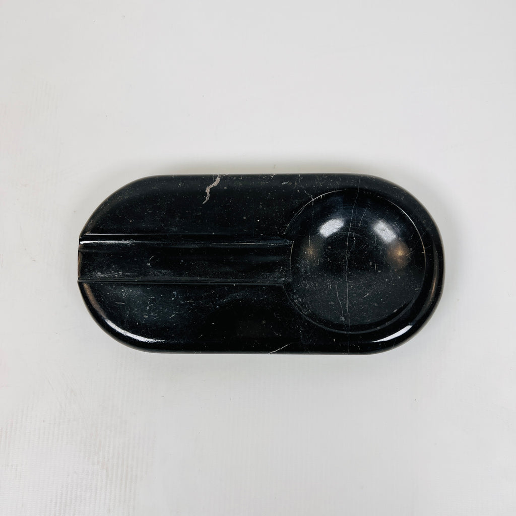 Marble Deep Black Ash Tray