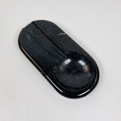 Oval Marble Ash Tray - Black