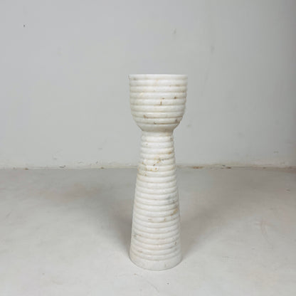 Striated Cup-Top Candle Stand - Small