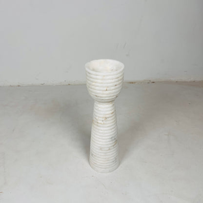 Striated Cup-Top Candle Stand - Small