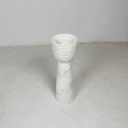 Striated Cup-Top Candle Stand - Small