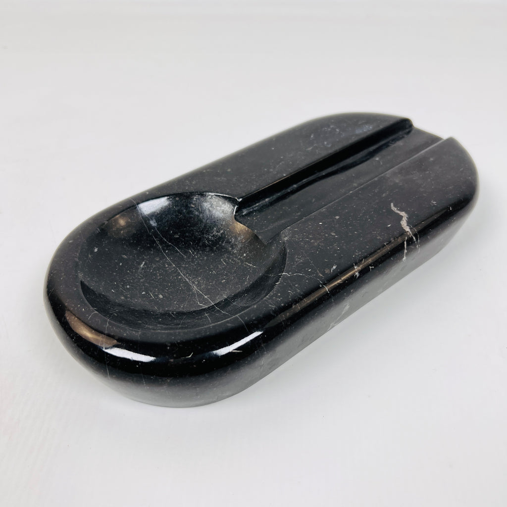 Marble Deep Black Ash Tray