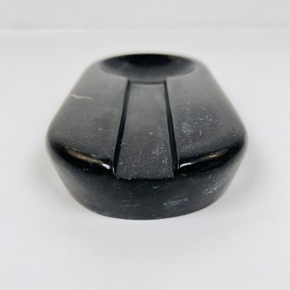 Oval Marble Ash Tray - Black