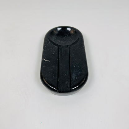 Oval Marble Ash Tray - Black