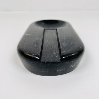 Oval Marble Ash Tray - Black