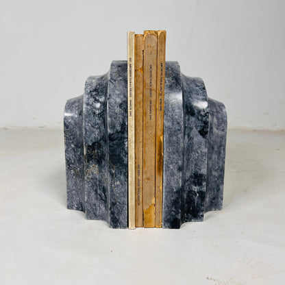 Shell Bookends Pair - Black & Blue